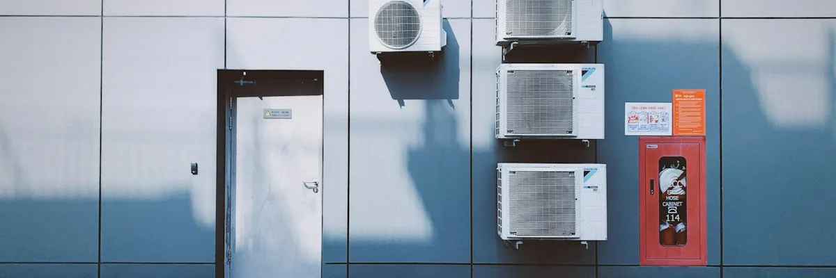 Commercial refrigeration equipment in an industrial setting