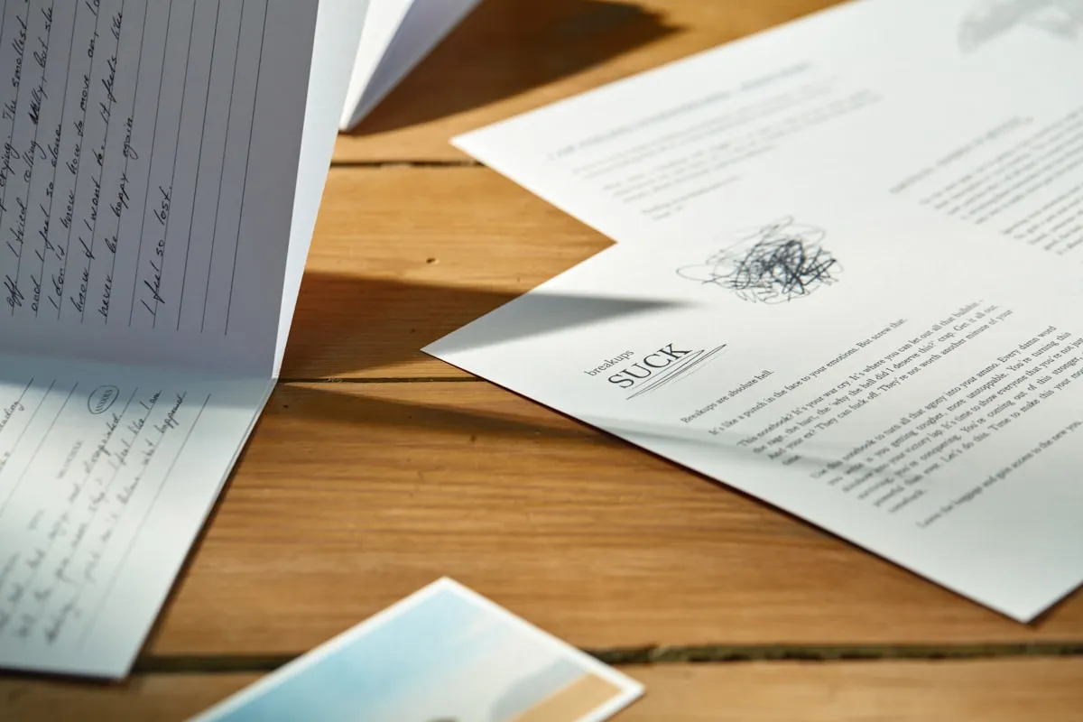 Legal documents and estate paperwork on a professional desk