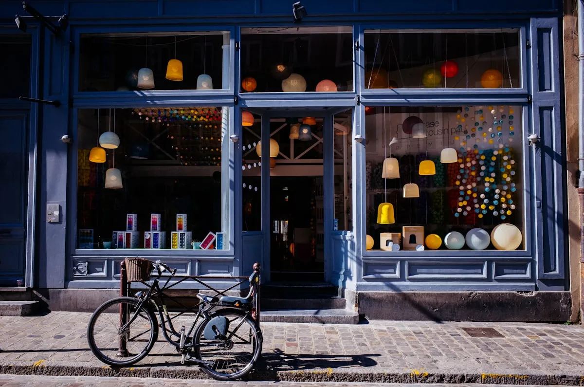 Independent storefront business on a community neighborhood street